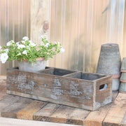 CAJA DE MADERA CON DIVISIONES