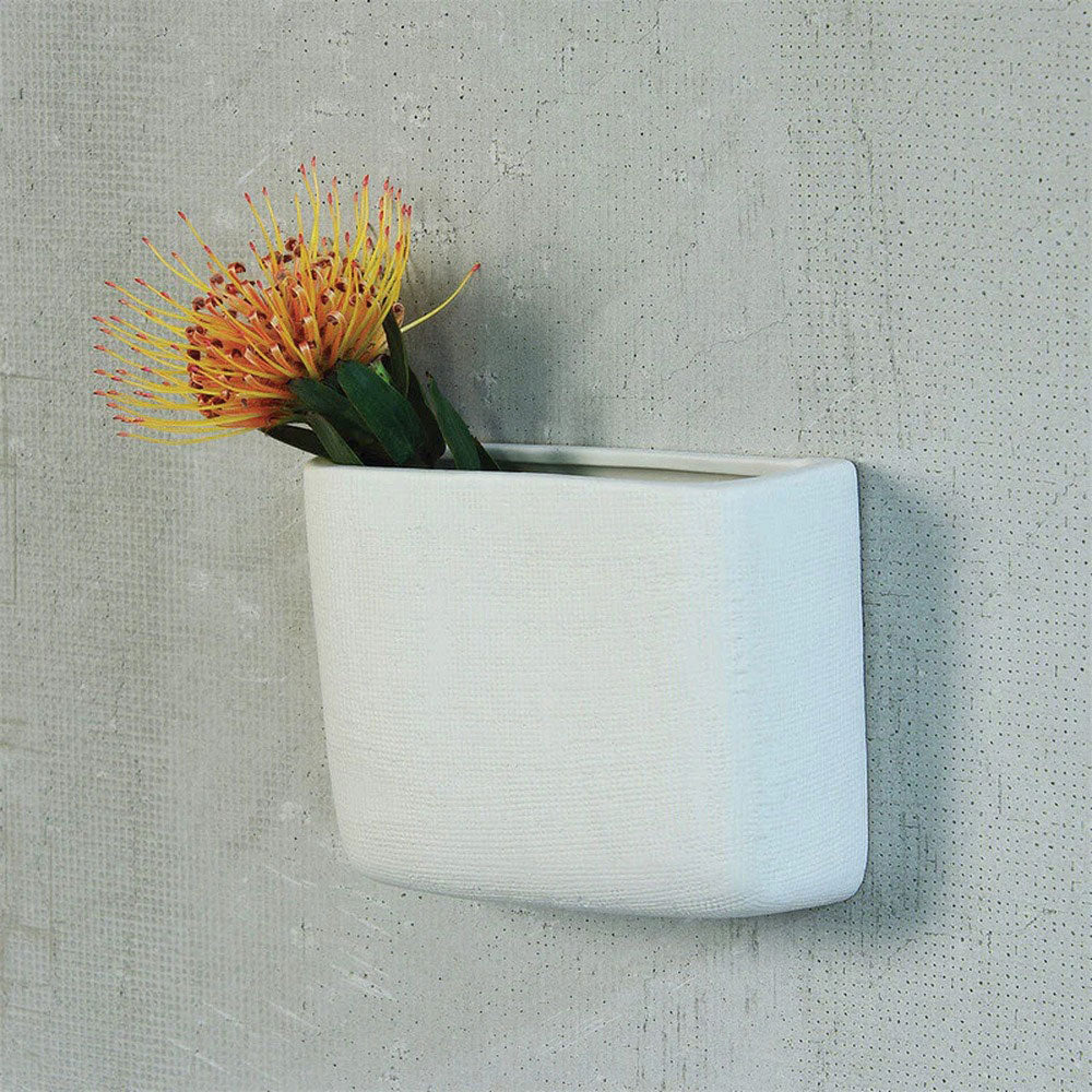 MACETA DE PARED BLANCA L