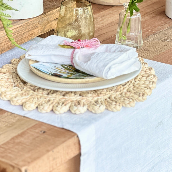 CAMINO DE MESA LINO BLANCO