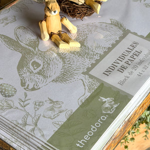 INDIVIDUALES DE  PAPEL PASCUA VINTAGE 🐰