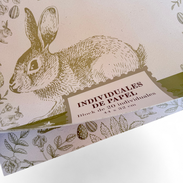 INDIVIDUALES DE  PAPEL PASCUA VINTAGE 🐰