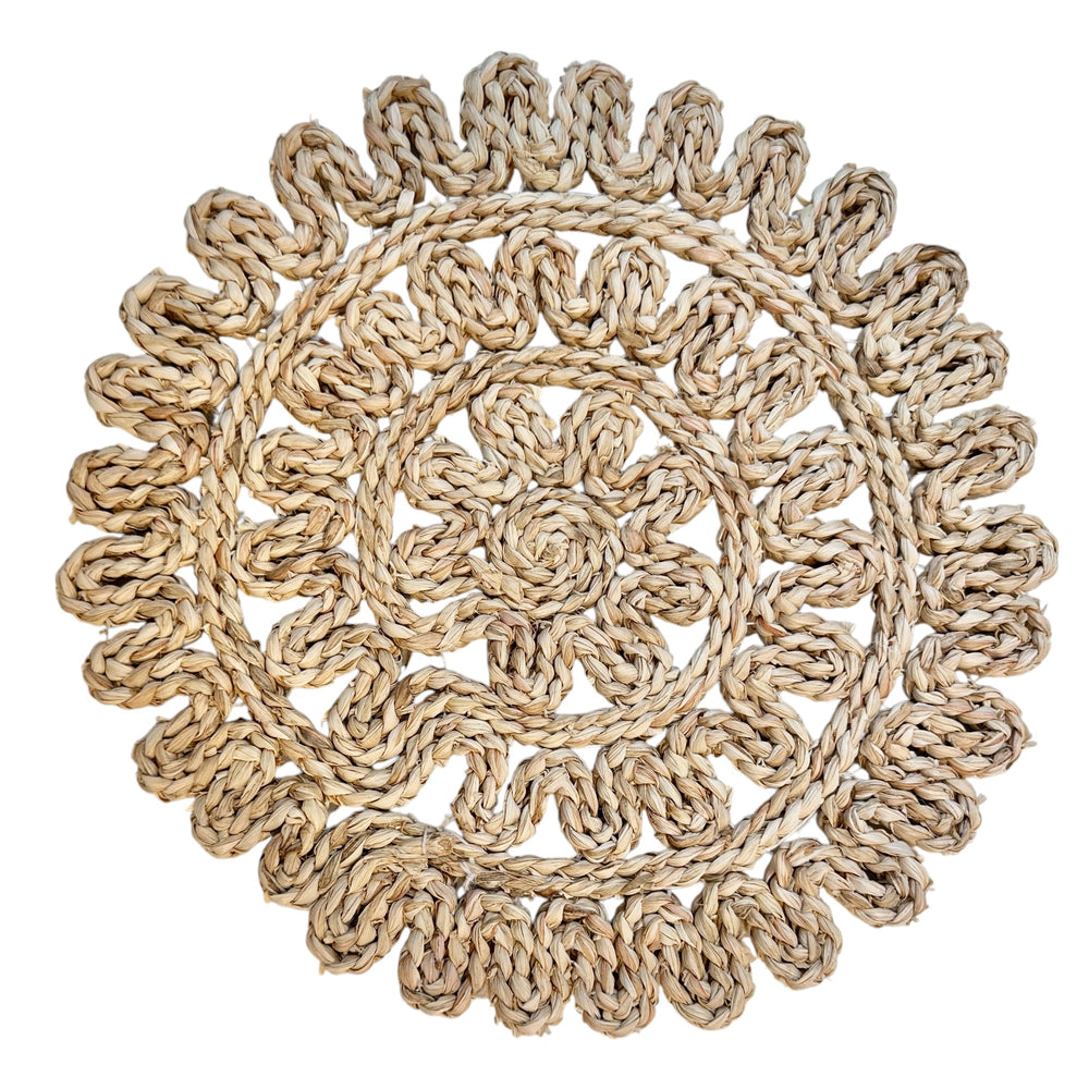 INDIVIDUAL REDONDO FIBRA NATURAL