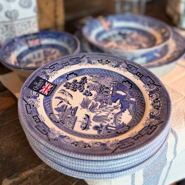PLATO FONDO BLUE WILLOW CHURCHILL 26 CMS