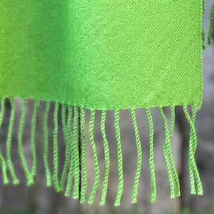 BUFANDA 100% BABY ALPACA COLOR VERDE