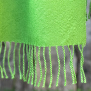 BUFANDA 100% BABY ALPACA COLOR VERDE