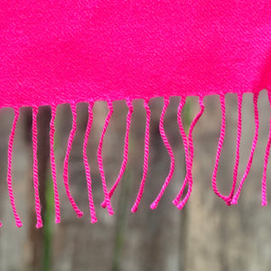 BUFANDA  100% BABY ALPACA COLOR FUCSIA
