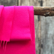 BUFANDA  100% BABY ALPACA COLOR FUCSIA