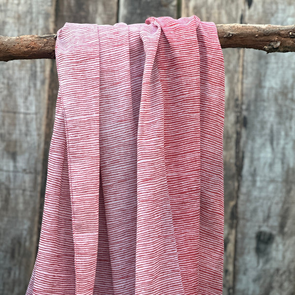 PAÑUELO LARGO DE ALGODÓN  OPPOSITION ROUGE