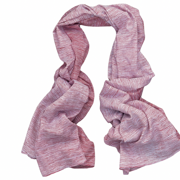 PAÑUELO LARGO DE ALGODÓN  OPPOSITION ROUGE