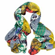 PAÑUELO LARGO DE ALGODÓN  PATCH COLOR