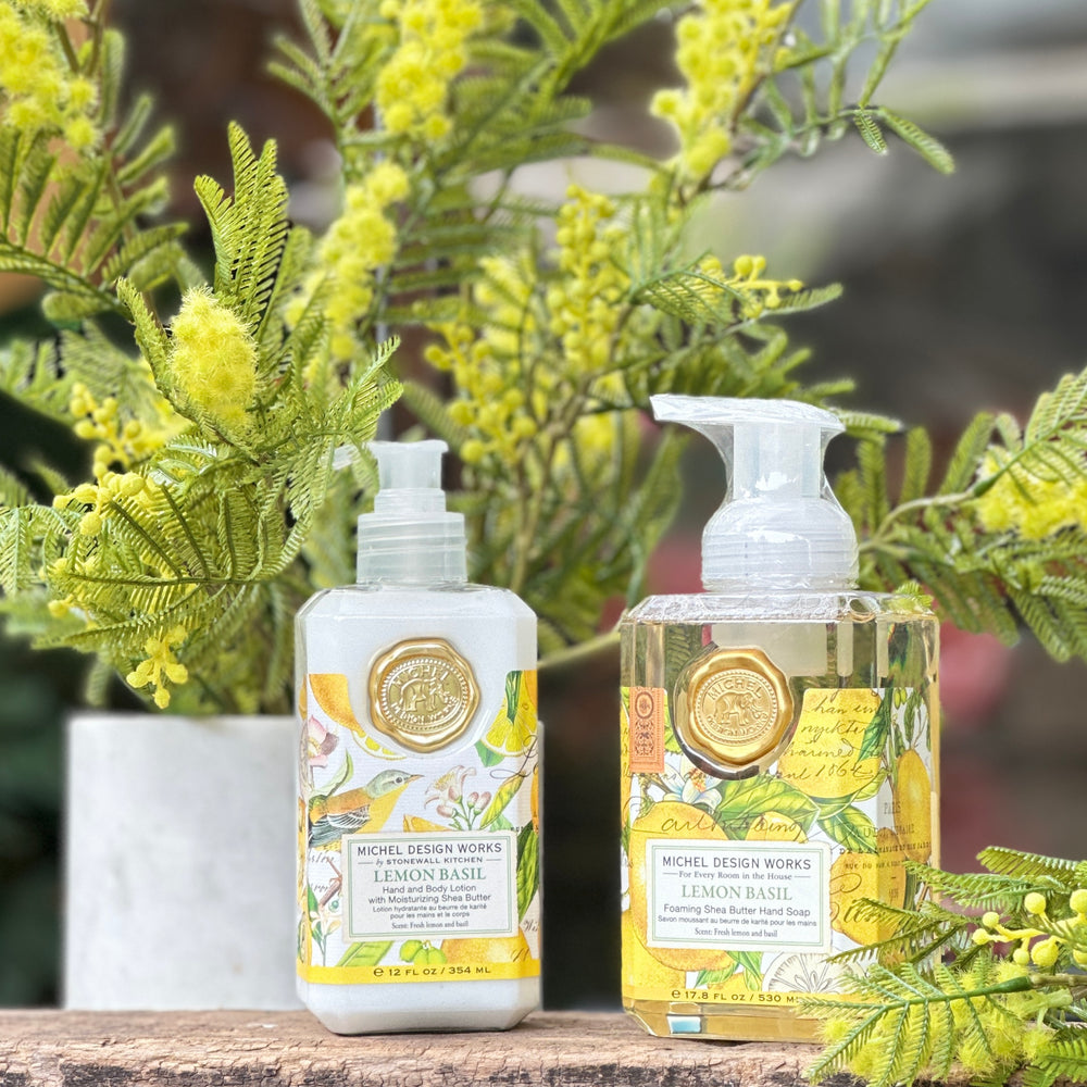 SET DE JABÓN Y CREMA LEMON BASIL