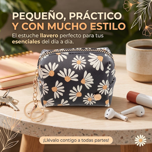 MINI ESTUCHE LLAVERO - DAISIES