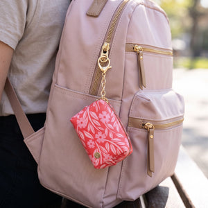 MINI ESTUCHE LLAVERO -  RED FLORAL