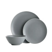 SET LOZA GRES GRIS (12 PIEZAS)