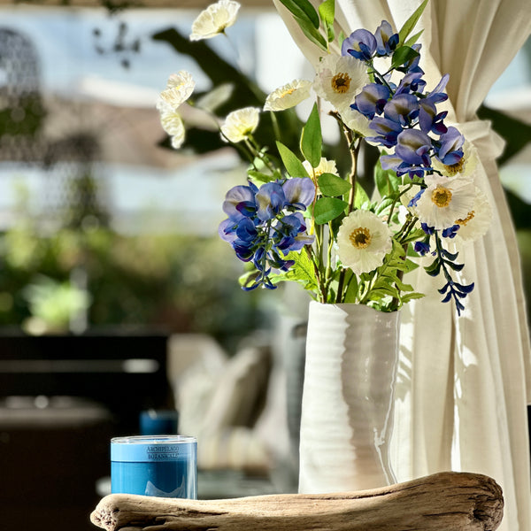 FLOR DE LA PLUMA AZUL 105 CMS