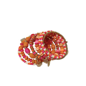 BRAZALETE ESPIRAL ROSE FONCE