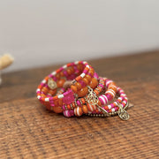 BRAZALETE ESPIRAL ROSE FONCE