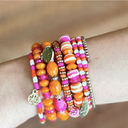 BRAZALETE ESPIRAL ROSE FONCE