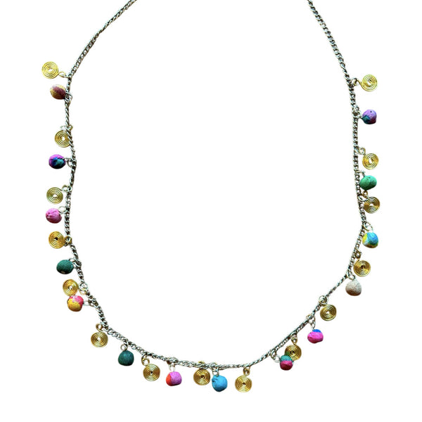 COLLAR PERLE SPIRALE