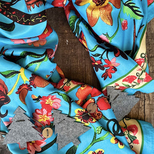 PAÑUELO ARBRE ET JUNGLE BLEU CLAIRE