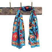 PAÑUELO ARBRE ET JUNGLE BLEU CLAIRE