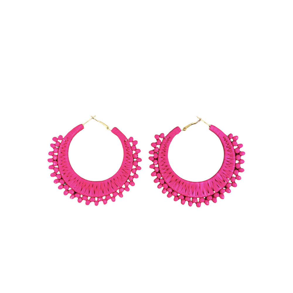 AROS BOUCLE ROSE FONCE