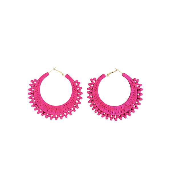 AROS BOUCLE ROSE FONCE