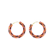 AROS CREOLE PERLES ORANGE FONCE