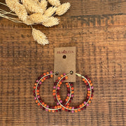 AROS CREOLE PERLES ORANGE FONCE