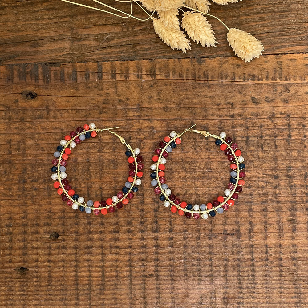 AROS CREOLE PERLES MULTI CLAIR