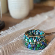 BRAZALETE ESPIRAL VERT FONCE