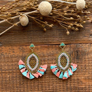 AROS OVALE CISELE MULTI CLAIR