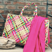 CESTA TRESSE ROSE FONCE