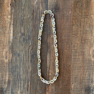 COLLAR MAILLONS CORNE NATURELLE ECRU