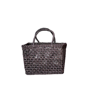 BOLSO AJOURE CARRE NOIR M