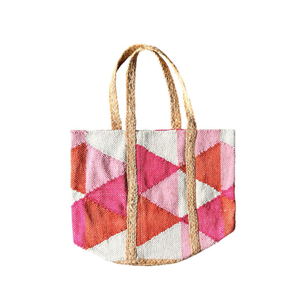 BOLSO PATCH LOSANGE ROSE FONCE