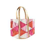 BOLSO PATCH LOSANGE ROSE FONCE