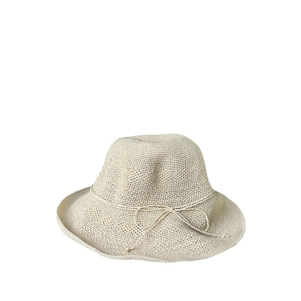 SOMBRERO RAYURES MARRON CLAIR