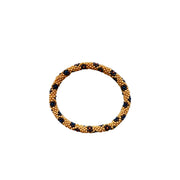 BRAZALETE PETITES PERLES BLEU FONCE C