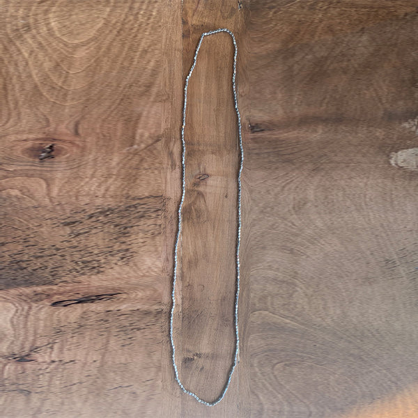 COLLAR LARGO SAUTOIR PERLES ARGENT