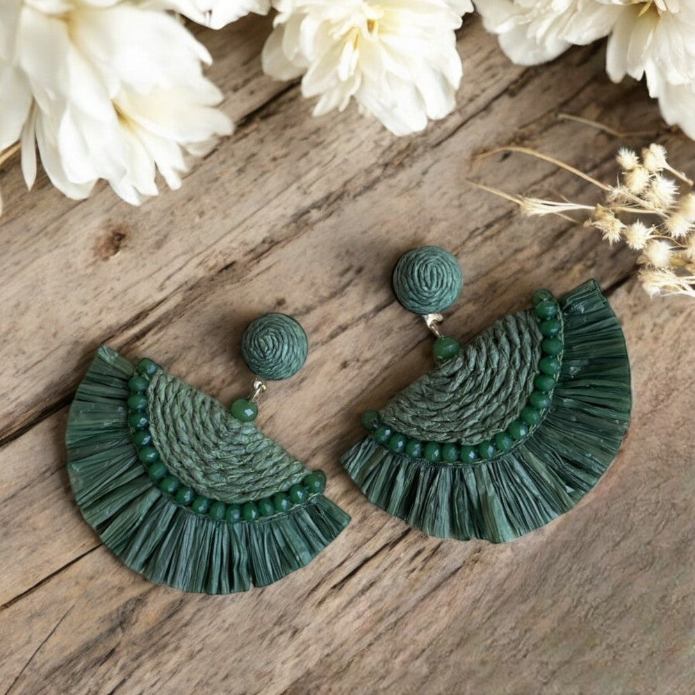 AROS DEMI LUNE VERT FONCE