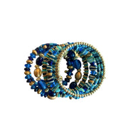 BRAZALETE ESPIRAL BLEU FONCE