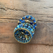 BRAZALETE ESPIRAL BLEU FONCE