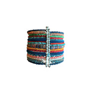 BRAZALETE SEMI-RIGIDO PERLE COLOREE MULTIFONCE