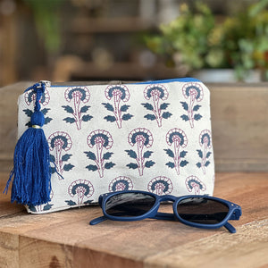 COSMETIQUERO BLOCK PRINT ECRU