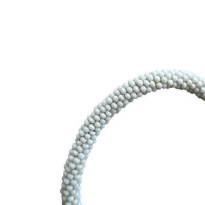 BRAZALETE PETITES PERLES GRIS CLAIR B