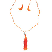 COLLAR PERLES BOUDDAH ORANGE