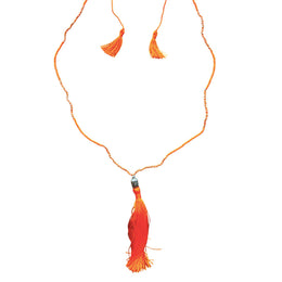 COLLAR PERLES BOUDDAH ORANGE