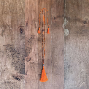 COLLAR PERLES BOUDDAH ORANGE