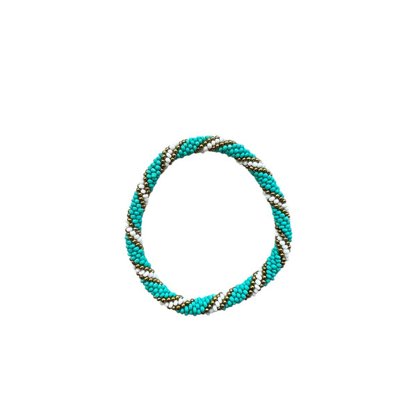 BRAZALETE PETITES PERLES BLEU CLAIR B